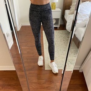 Black and White Speckled Lululemon Leggings